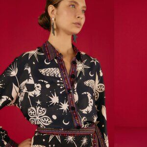 FARM Rio - Long Sleeves Top called Cerrado Sky - Size L